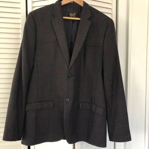 Penguin mens plaid wool blazer L